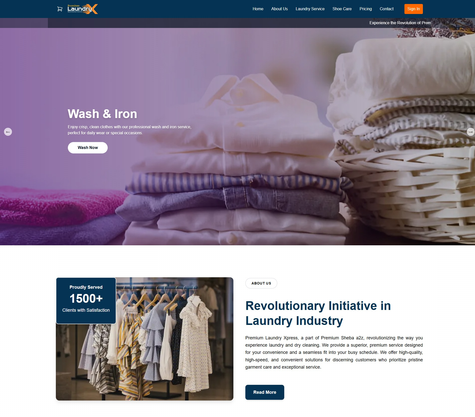 Premium Laundry & Dry Cleaning